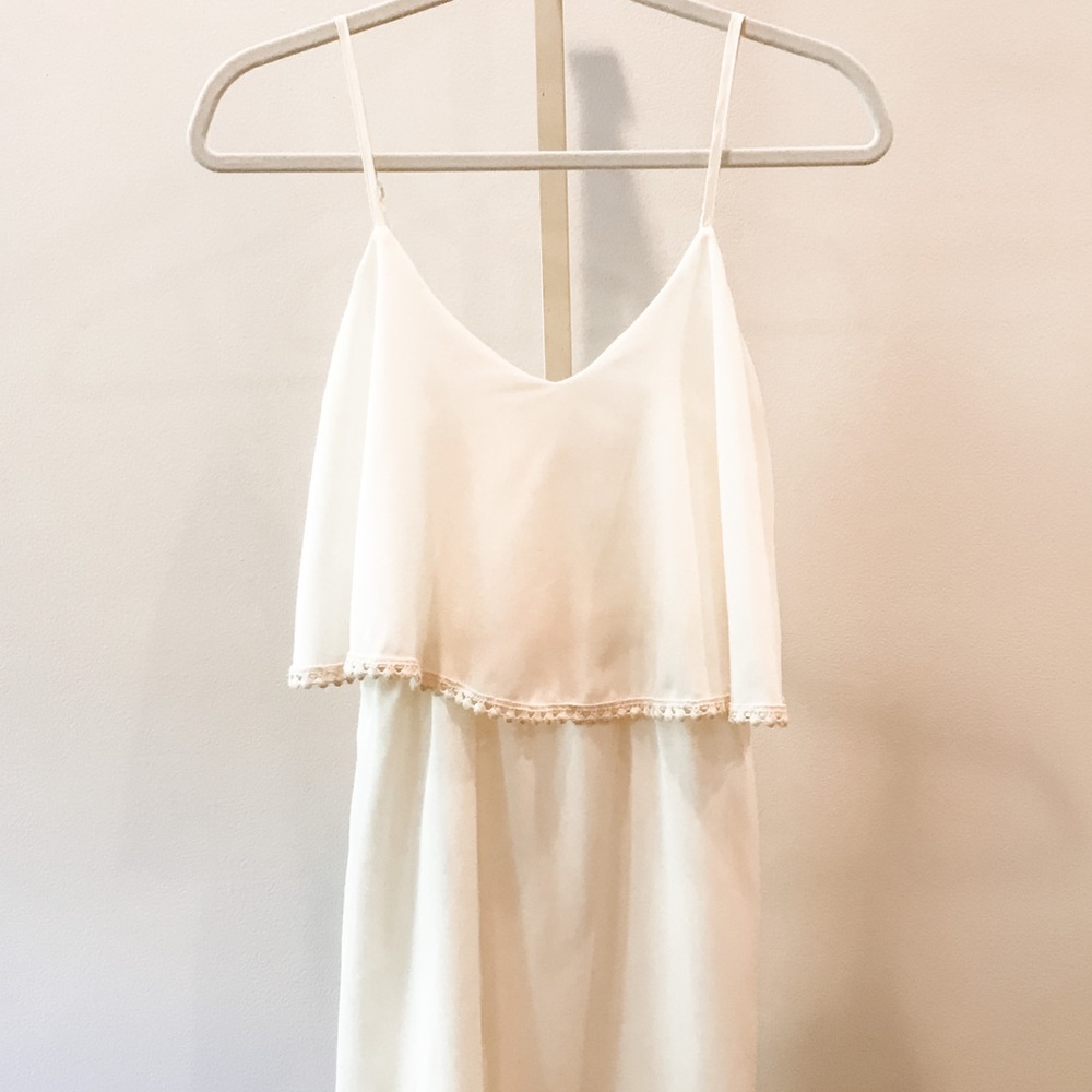 South Moon Under White Spaghetti Strap Dress